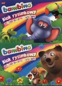 Blok rysunkowy A4 Bambino z kolorowymi kartkami 16 kartek 10 sztuk mix