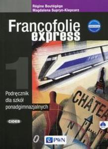 FRANCOFOLIE EXPRESS 1 Jzyk francuski Podrcznik z pyt CD edycja 2015 - 2857735187