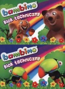 Blok techniczny A4 Bambino 10 kartek 10 sztuk mix - 2857735900