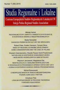 Studia Regionalne i Lokalne 1 (59) 2015 - 2857737052