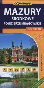 Mazury rodkowe Pojezierze Mrgowskie Mapa turystyczna 1:50 000 - 2857738839