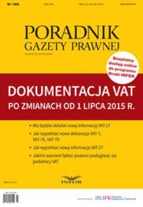 Dokumentacja VAT po zmianach od 1 lipca 2015 r - 2857740541