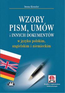 Wzory pism, umw i innych dokumentw w jzyku polskim, angielskim i niemieckim - 2857743451