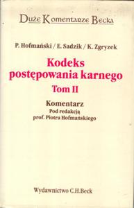 KODEKS POSTPOWANIA KARNEGO Komentarz Due Komentarze Becka wyd.1999 - 2825662997