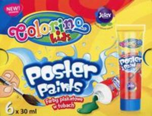 Farby plakatowe w tubach 30 ml 6 kolorw Colorino Kids - 2857746244