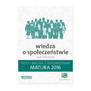 MATURA/OP/2016 WOS TESTY I ARKUSZE OPERON 9788378791256 - 2857747223