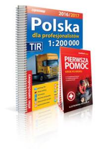 Polska Atlas samochodowy dla profesjonalistw 1:200 000 + Pierwsza pomoc - 2857748957