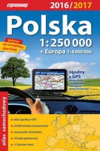 Polska Atlas samochodowy 1:250 000 2016/2017 - 2857748982