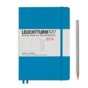 Kalendarz Leuchtturm1917 tygodniowy 2016 Medium lazurowy - 2857749721