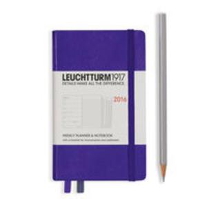 Kalendarz Leuchtturm1917 tygodniowy 2016 z notatnikiem Pocket fioletowy - 2857749920