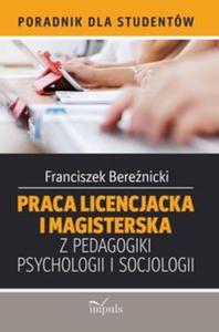 Praca licencjacka i magisterska z pedagogiki, psychologii i socjologii - 2857754447