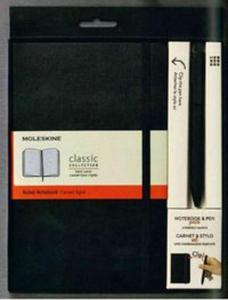 Pakiet Moleskine Notes L linia czarny + piro - 2857756028