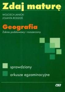 Zdaj matur Geografia Sprawdziany akrusze egzaminacyjne - 2825646045