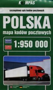 Polska mapa kodw pocztowych 1:950 000 - 2857760450