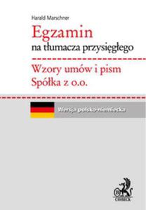 Egzamin na tumacza przysigego: Wzory umw. Spka z o. o. Do pobrania: Spis treci Fragm - 2857760488