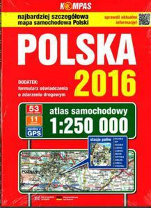 ATLAS SAM.-POLSKA 1:250 KOMPAS 2016