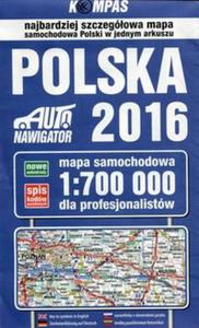 Polska 2016 Mapa samochodowa dla profesjonalistw 1:700 000 - 2857762136