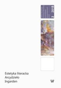 Estetyka literacka Arcydzieo Ingarden - 2857762924