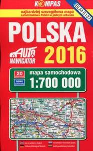 Polska 2016 Mapa samochodowa 1:700 000 - 2857763021