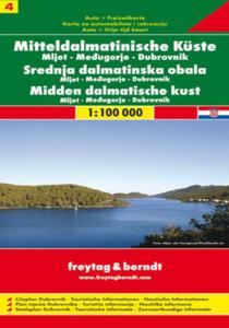 Chorwacja cz.4 Mljet Medziugorie Dubrownik mapa 1:100 000 Freytag & Berndt - 2857763279