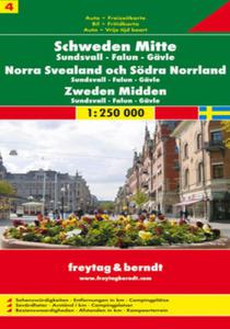 Szwecja cz. 4 cz rodkowa. Mapa samochodowa - 2857763323