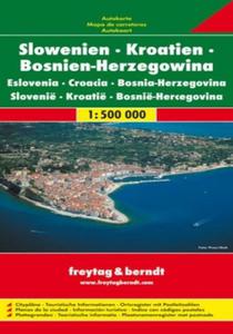 Sowenia Chorwacja Bonia i Hercegowina. Mapa 1:500 000