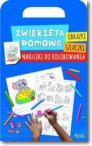 Zwierzta domowe Obrazki szlaczki naklejki do kolorowania - 2857763974