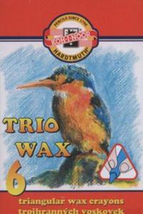 Kredki Trio Wax Jumbo 6 kolorw - 2857765741