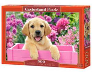 Puzzle Labrador Puppy in Pink Box 500 - 2857766593