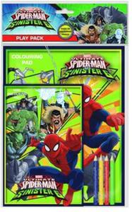 Spiderman 6 zestaw 2 kolorowanki z kredkami - 2857767216
