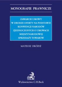 Zawarcie umowy w drodze oferty na podstawie Konwencji Narodw Zjednoczonych o umowach midzynarodowy - 2857767799