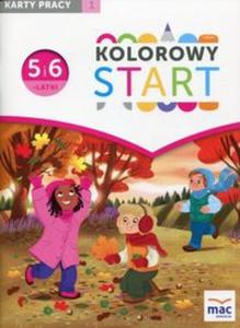 Kolorowy Start 5 i 6-latki Karty pracy Cz 1 - 2857768507