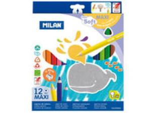 Kredki Milan maxi super soft 12 kolorw - 2857768822