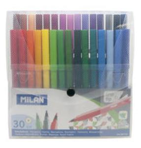 Flamastry Milan 30 kolorw w plastikowym etui - 2857768827