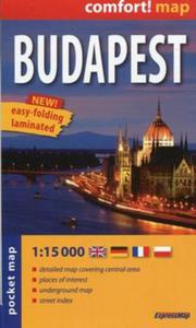 Budapest pocket map 1:15 000 - 2857769747
