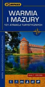 Warmia i Mazury 101 atrakcji turystycznych mapa samochodowo-krajoznawcza - 2857769789