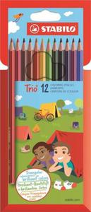 Kredki Trio cienkie 12 sztuk - 2857769829