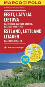 MAPA DROG.-ESTONIA OTWA LITWA 1:800 000 MARCO POLO 9783829738255 - 2857769929