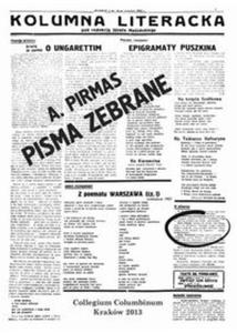 Pisma zebrane A Pirmasa REPRINT - 2857770082