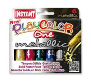 Farby w sztyfcie playcolor metallic 6 kolorw metalicznych - 2857771200