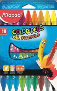 Kredki Colorpeps pastele olejne 18 sztuk - 2857771612