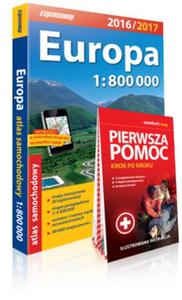 Europa. Atlas samochodowy + pierwsza pomoc 1:800 000 - 2857771726