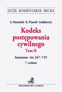 Kodeks postpowania cywilnego. Tom II. Komentarz do art. 367-729 - 2857771912