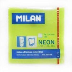 Karteczki milan neonowe 76x76 mm zielone 10 sztuk - 2857772227