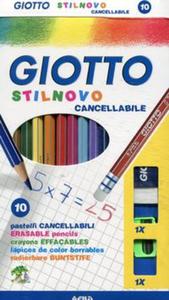 Giotto Kredki Stilnovo + gumka + temperwka - 2857776997