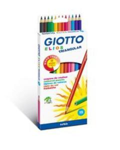 Giotto Kredki Elios Triangular 12 sztuk - 2857776998