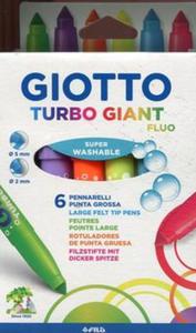 Giotto Flamastry Turbo Giant Fluo 6 sztuk - 2857777712