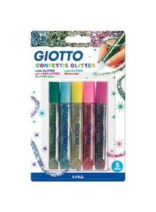 Klej Glitter Glue Confetti 5 kolorw x 10,5 ml - 2857779223