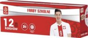 Farby szkolne PZPN 12 kolorów x 10 ml