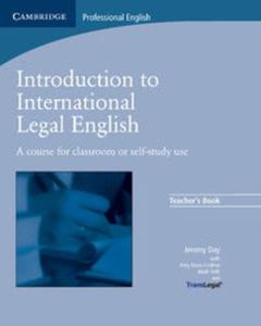 Introduction to International Legal English Teacher's Book - 2857782632